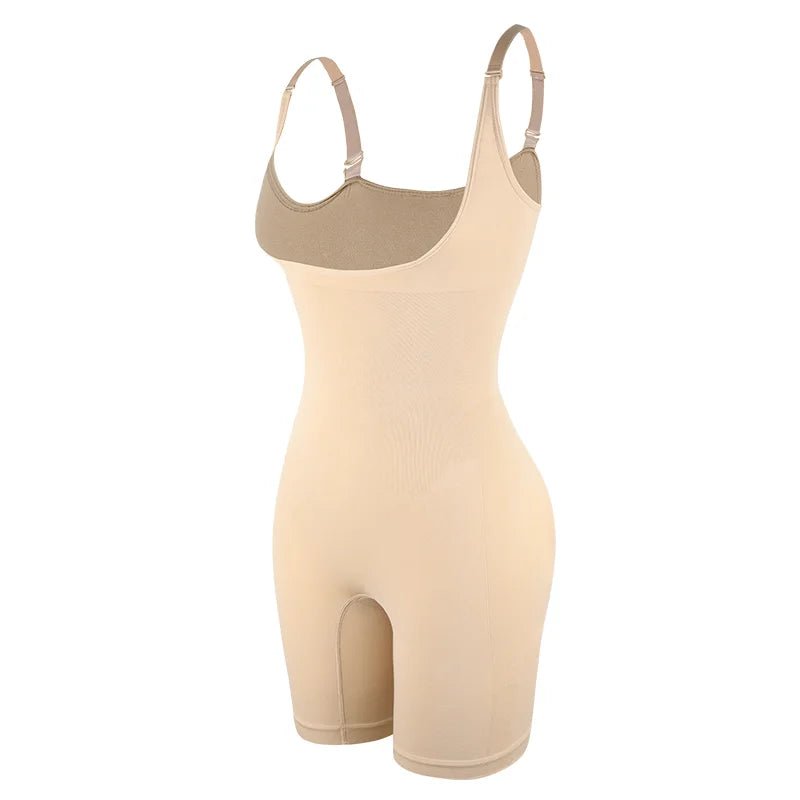 Sleek Silhouette Enhancing Seamless Shapewear BodysuitBlackS - curvzz
