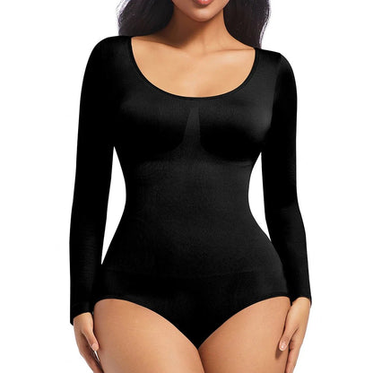 Boost Curves Confidence Boosting Seamless BodysuitBlackS - curvzz