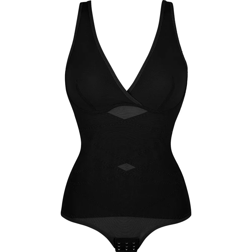Comfortable Tummy Control butt - lifting Shapewear BodysuitBlackXL - curvzz