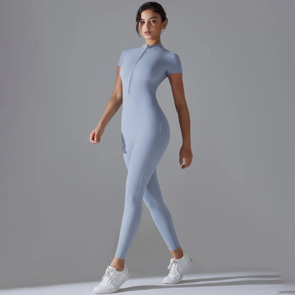 Comfortable Versatile Yoga Activewear JumpsuitBlackS - curvzz