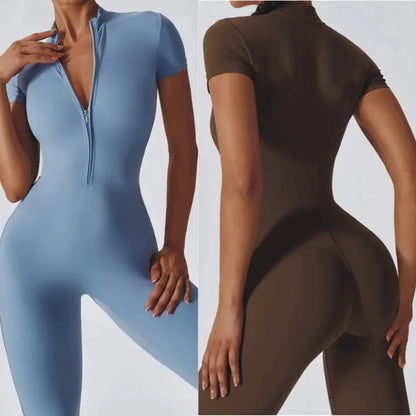 Comfortable Versatile Yoga Activewear JumpsuitBlackS - curvzz