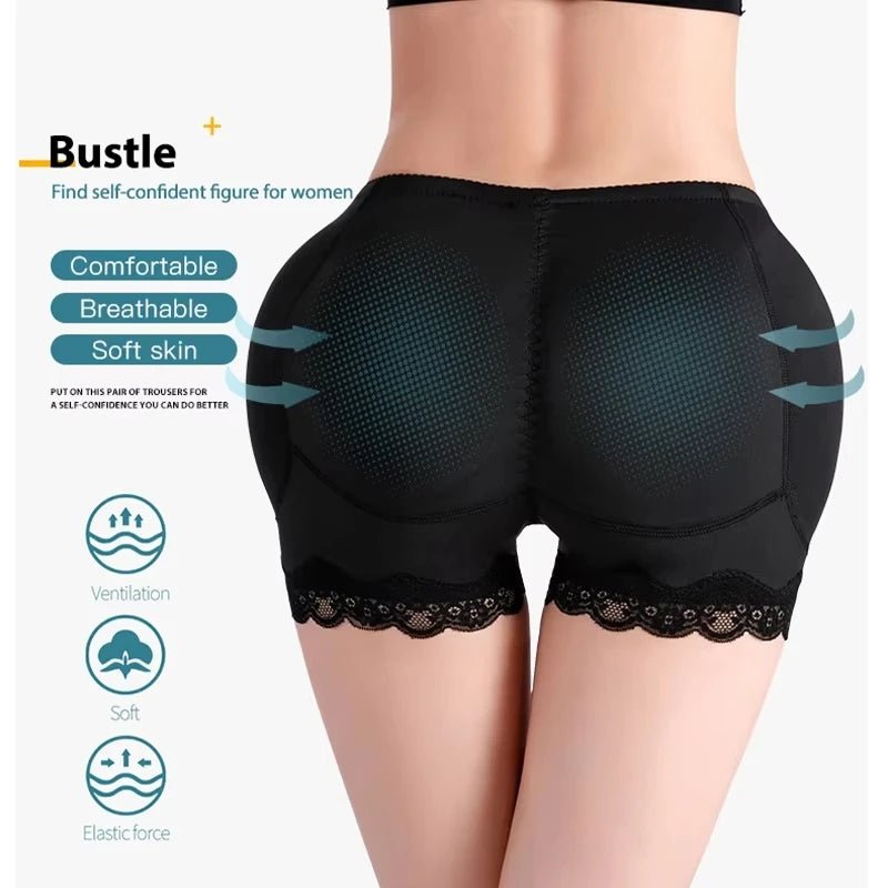 Confidence - Boosting Curve Enhancing High Waist Butt Lifter Shorts ShapewearBlackS - curvzz