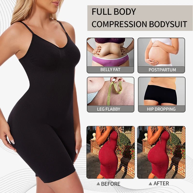 Confidence Boosting Seamless Body ShaperBlackS - curvzz