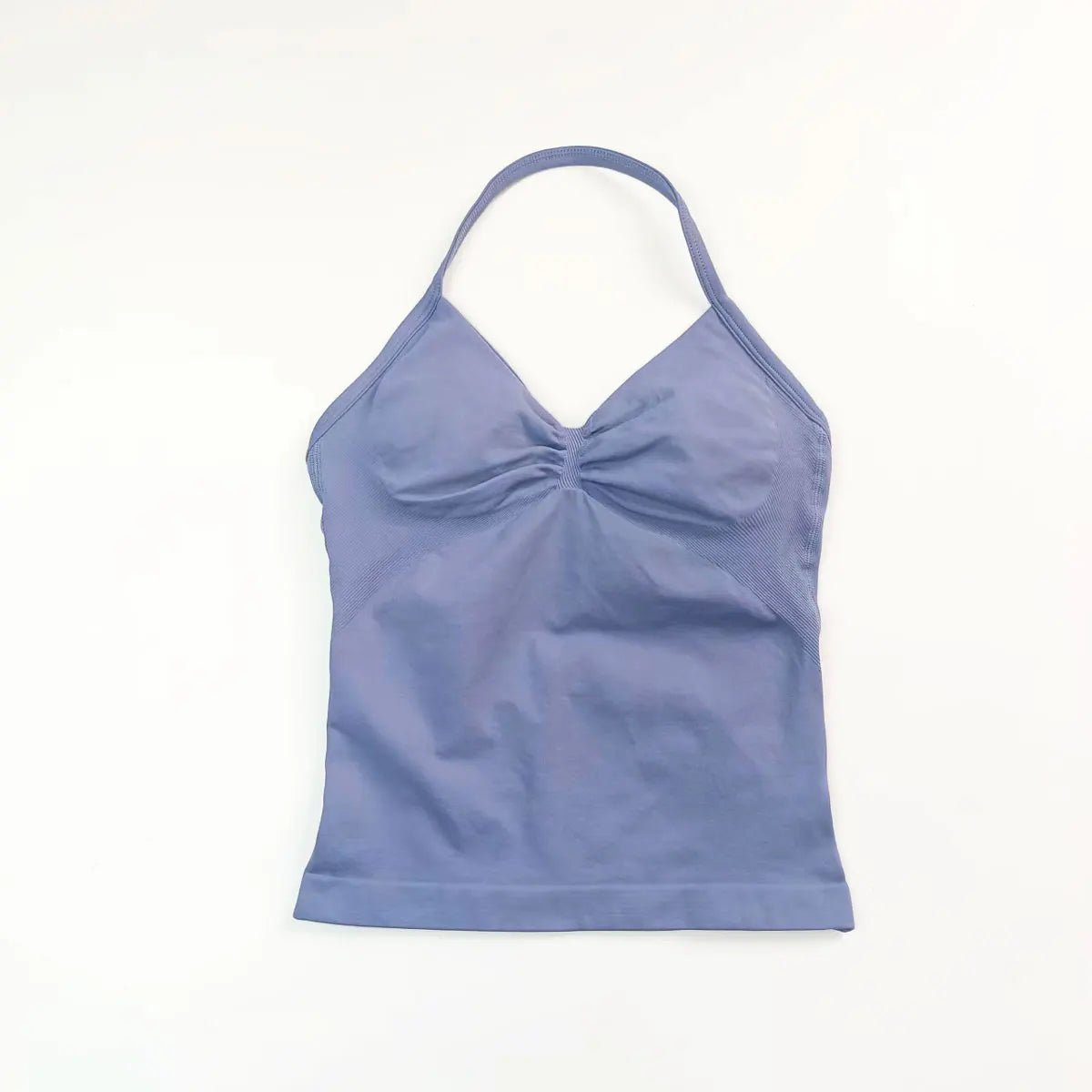 Curvzz Impact Longline Open Back Yoga Top – Strappy Support Graphite Gray XS（old） - curvzz
