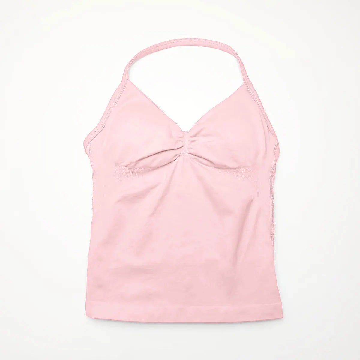 Curvzz Impact Longline Open Back Yoga Top – Strappy Support Pink XS（old） - curvzz