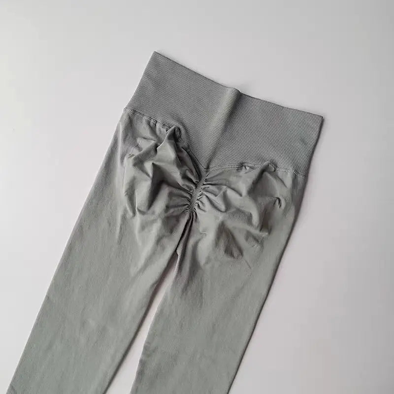 Curvzz SculptFlex High Waist Leggings – Seamless Push - Up Hip Lift xiaojiYellow S - curvzz