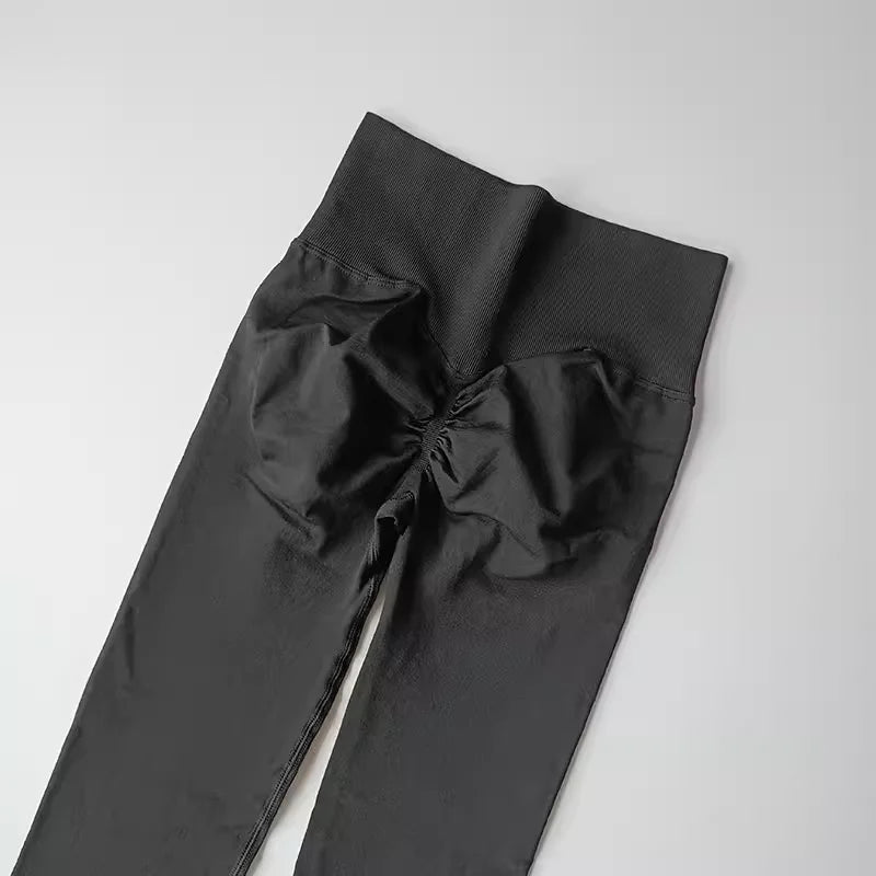 Curvzz SculptFlex High Waist Leggings – Seamless Push - Up Hip Lift Black S - curvzz