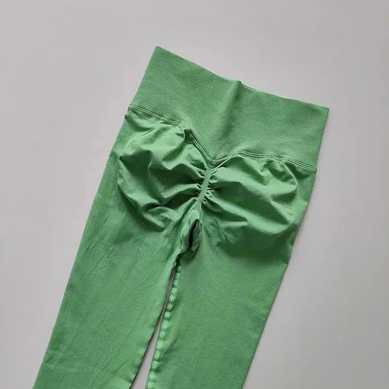 Curvzz SculptFlex High Waist Leggings – Seamless Push - Up Hip Lift Rose Red S - curvzz