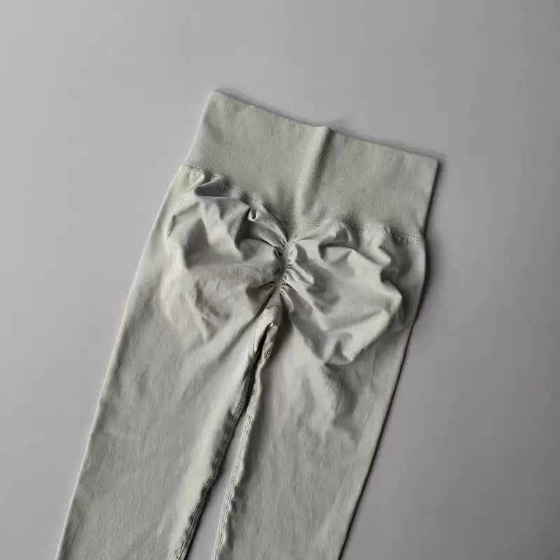 Curvzz SculptFlex High Waist Leggings – Seamless Push - Up Hip Lift Apricot color S - curvzz