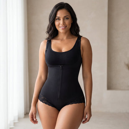 Curvzz WaistCinch Pro Sculpted - Curves Bodysuit Black M - curvzz