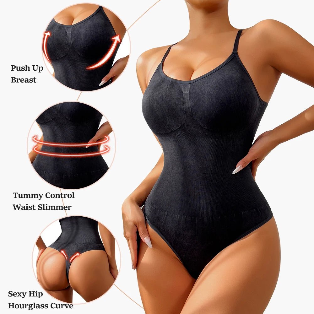 Effortless Elegance Curve‑Boosting Chic BodysuitInkinessS - curvzz