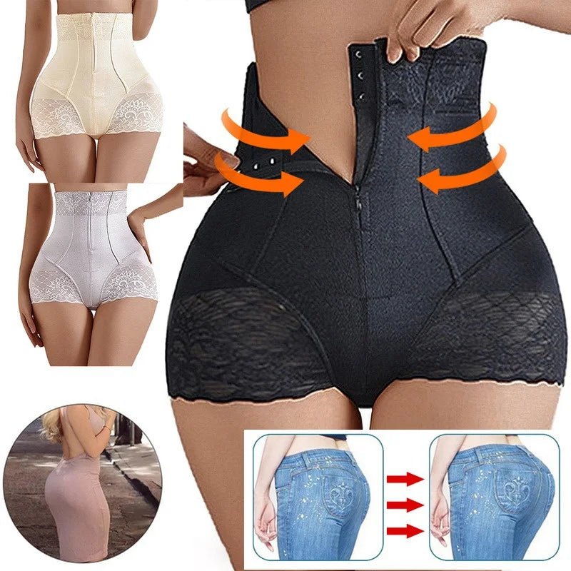 Flattering High - Waist Pants Enhance Curves ElegantlyBeigeM - curvzz