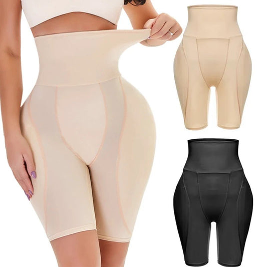 High - Waist Sculpting Shorts Enhancing Curves EffortlesslyBeigeS - curvzz