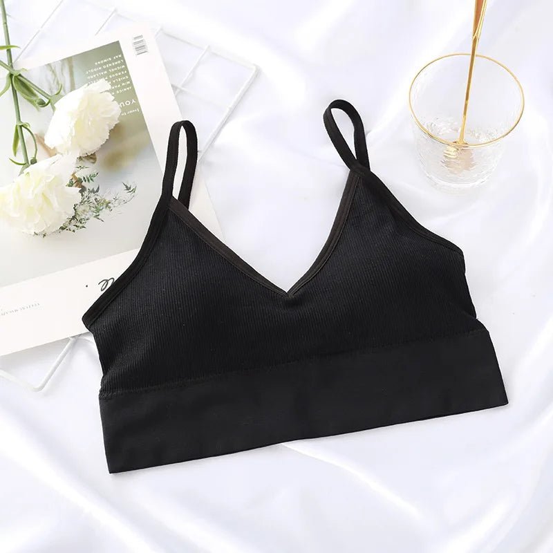 Seamless Backless Bralette for Versatile StyleBlack 1PCOne Size - curvzz