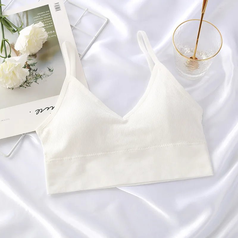 Seamless Backless Bralette for Versatile StyleWhite 1PCOne Size - curvzz