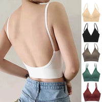 Seamless Backless Bralette for Versatile StyleBlack 1PCOne Size - curvzz