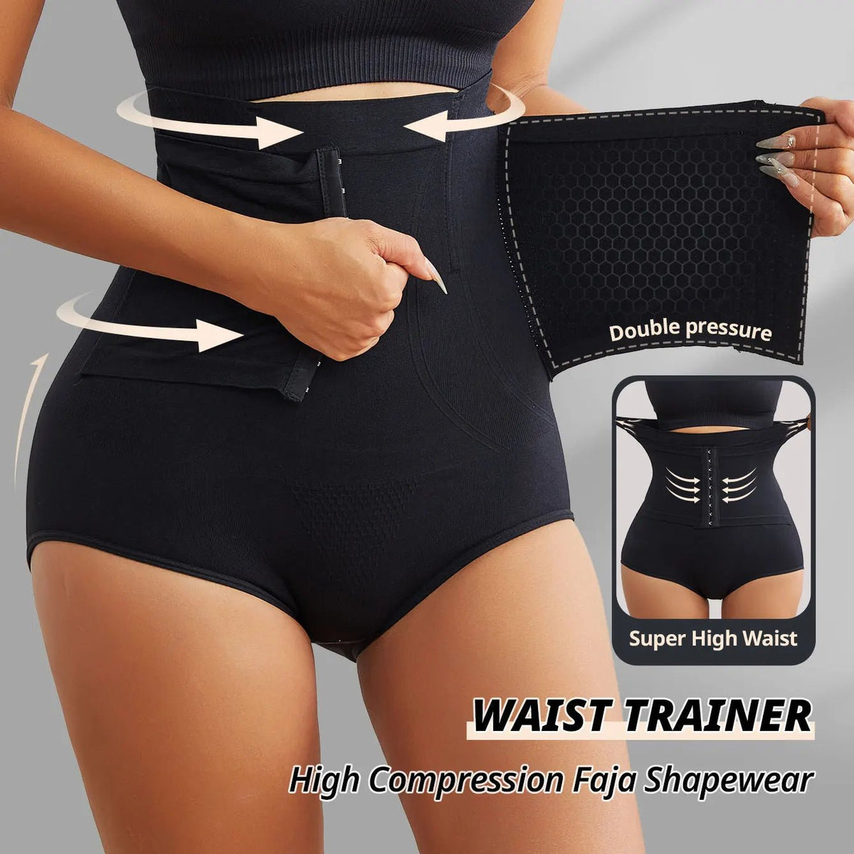 Seamless High Waist Sculpting Body Shaper BriefsBeigeM - curvzz