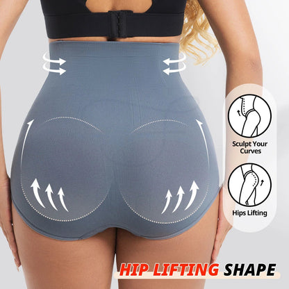 Seamless High Waist Sculpting Body Shaper BriefsBeigeM - curvzz