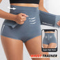 Seamless High Waist Sculpting Body Shaper BriefsGrayM - curvzz
