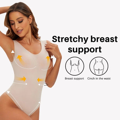 Seamless Shape‑Enhancing Bodysuit for ConfidenceSkin(Nude) - 1PCS - curvzz