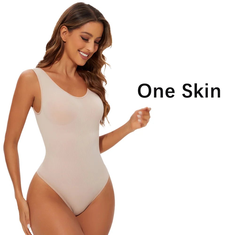 Seamless Shape‑Enhancing Bodysuit for ConfidenceSkin(Nude) - 1PCS - curvzz