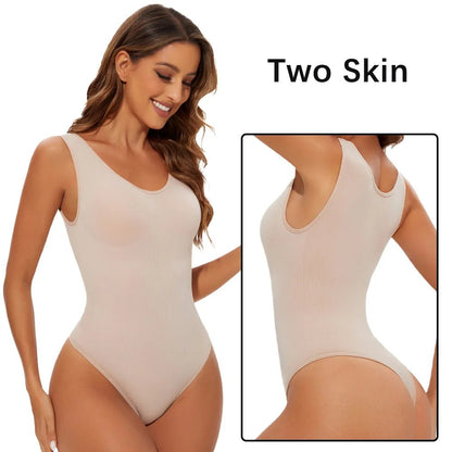 Seamless Shape‑Enhancing Bodysuit for ConfidenceSkin(Nude) - 2PCSS - curvzz
