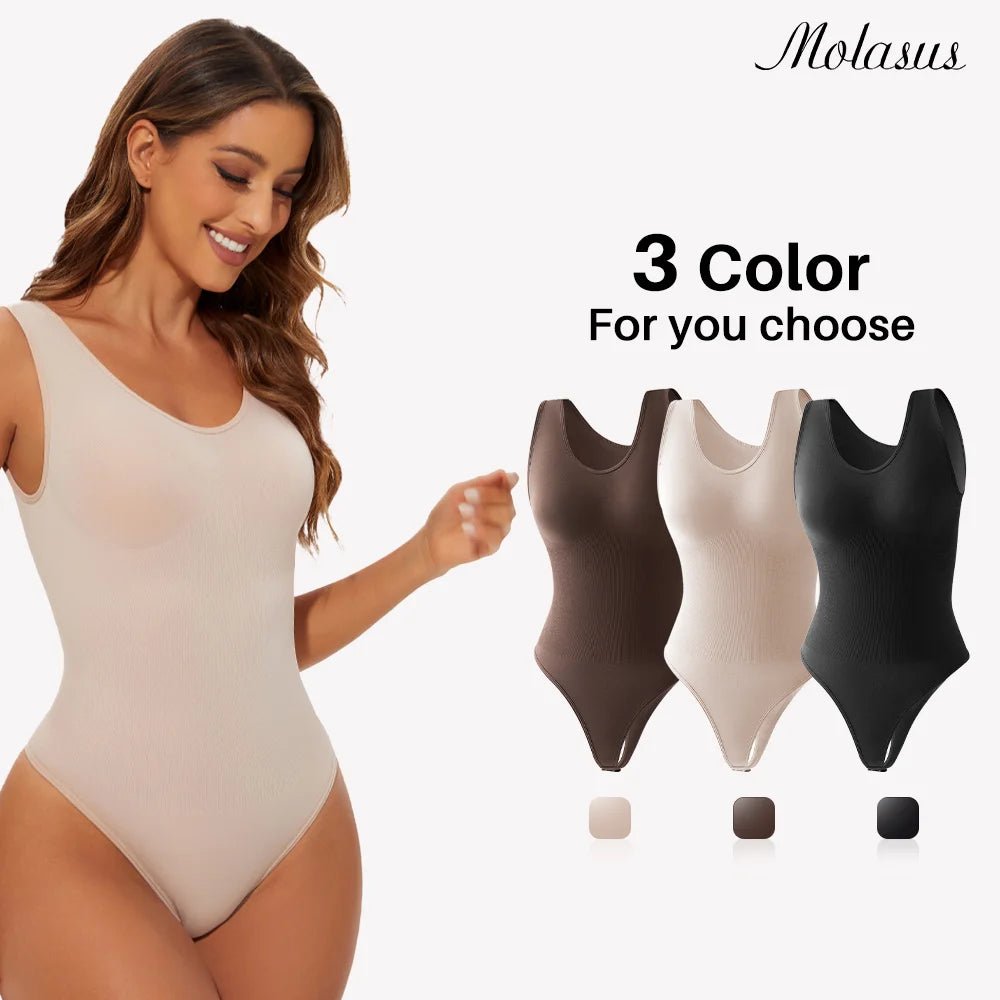 Seamless Shape‑Enhancing Bodysuit for ConfidenceSkin(Nude) - 1PCS - curvzz