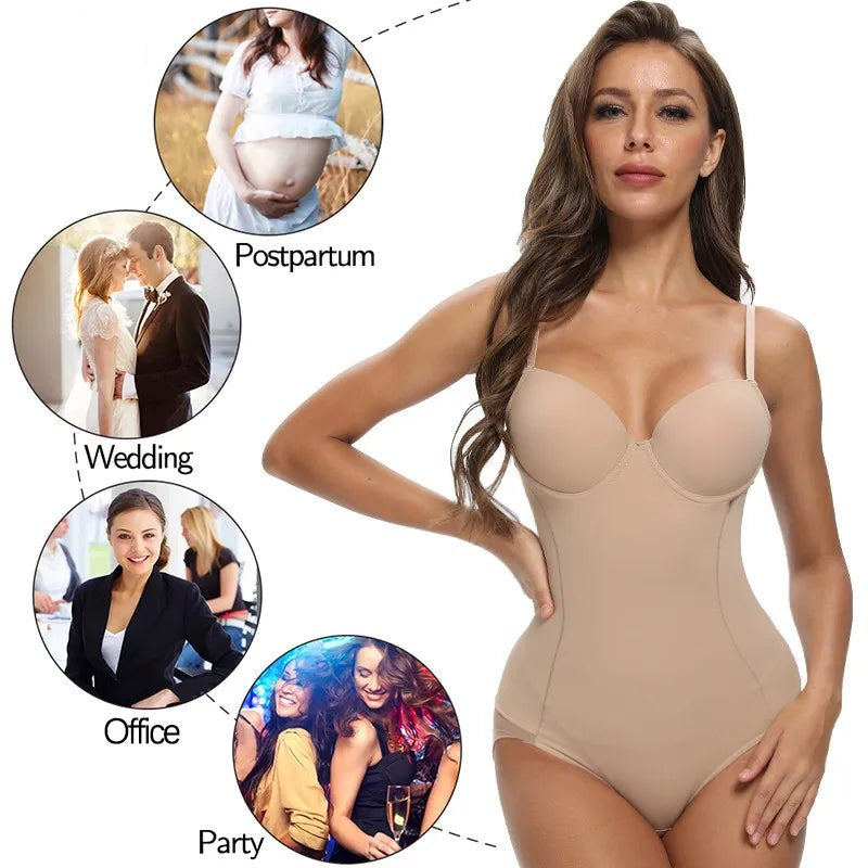 Silhouette Enhancing Bodysuit for Sleek CurvesNude BodysuitS - curvzz