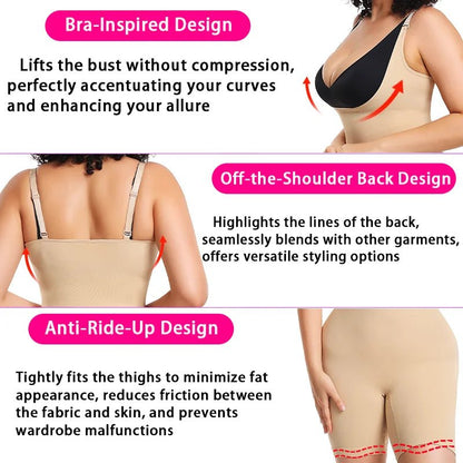 Sleek Silhouette Enhancing Seamless Shapewear BodysuitBlackS - curvzz