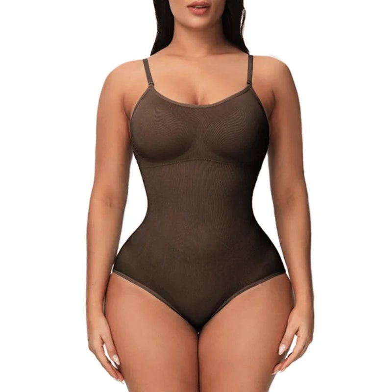 Sleek Waist‑Cinching Shapewear for CurvesBrown - BM - curvzz