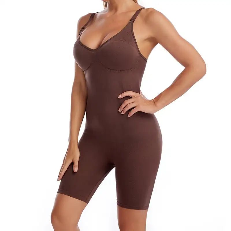 Sleek Waist‑Cinching Shapewear for CurvesBrown - BM - curvzz