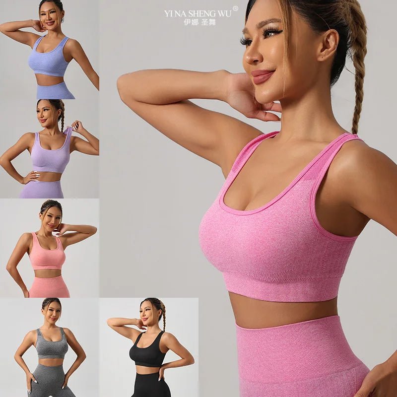 Stylish Performance Sports Bra for Workouts and ErrandsGray BraL - curvzz