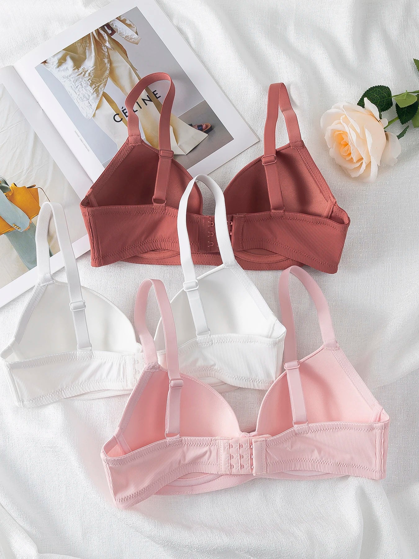 Ultimate Comfort Three‑Piece Workout Bra SetStyle170B - curvzz