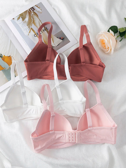 Ultimate Comfort Three‑Piece Workout Bra SetStyle170B - curvzz
